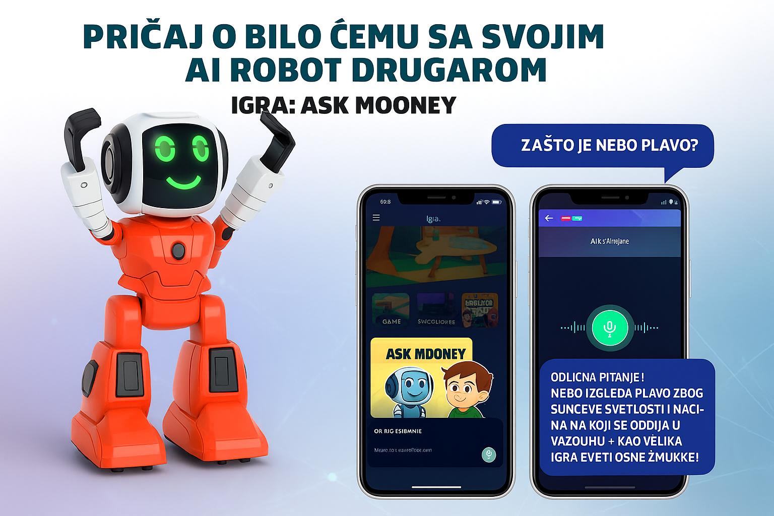 Interaktivni AI robot sa ChatGPT - Ima odgovor na sva vaša pitanja